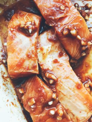 teriyaki marinated salmon