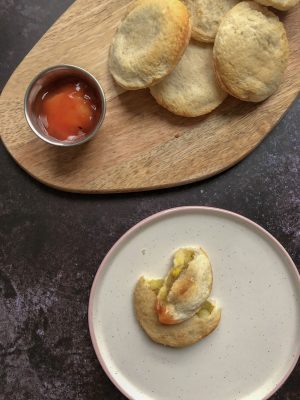Spicy Vegetable Bread Parcels
